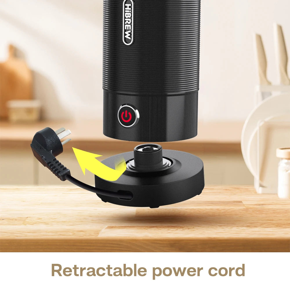 HiBREW Electric Milk Frother and Warmer M1A