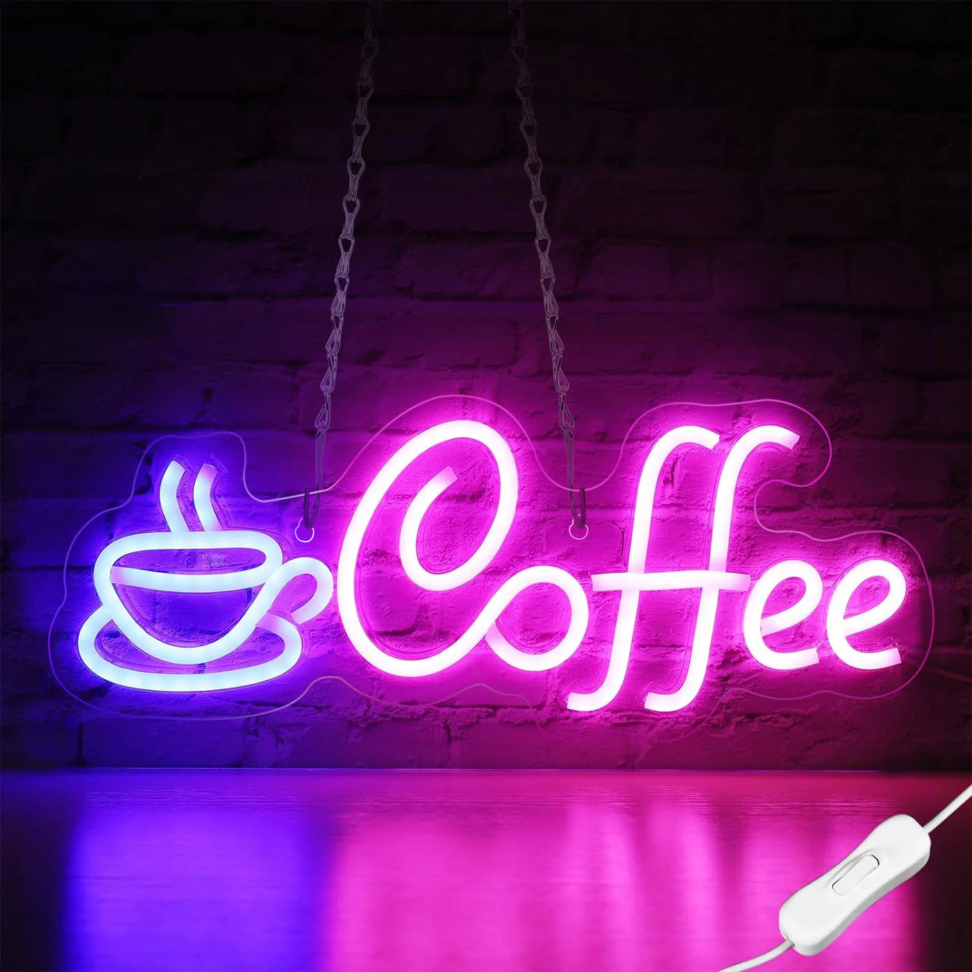 Coffee Neon Sign Light USB/Battery Led Neon