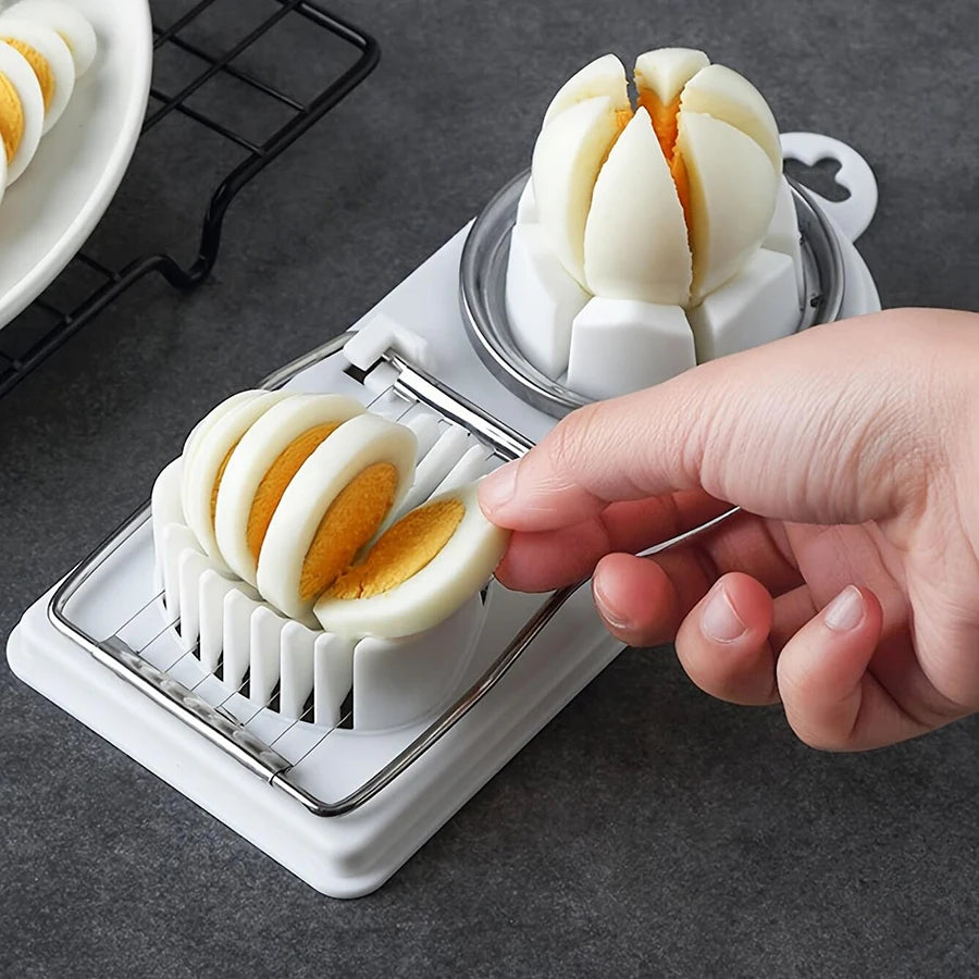 Multifunctional PP Base egg cutter stainless