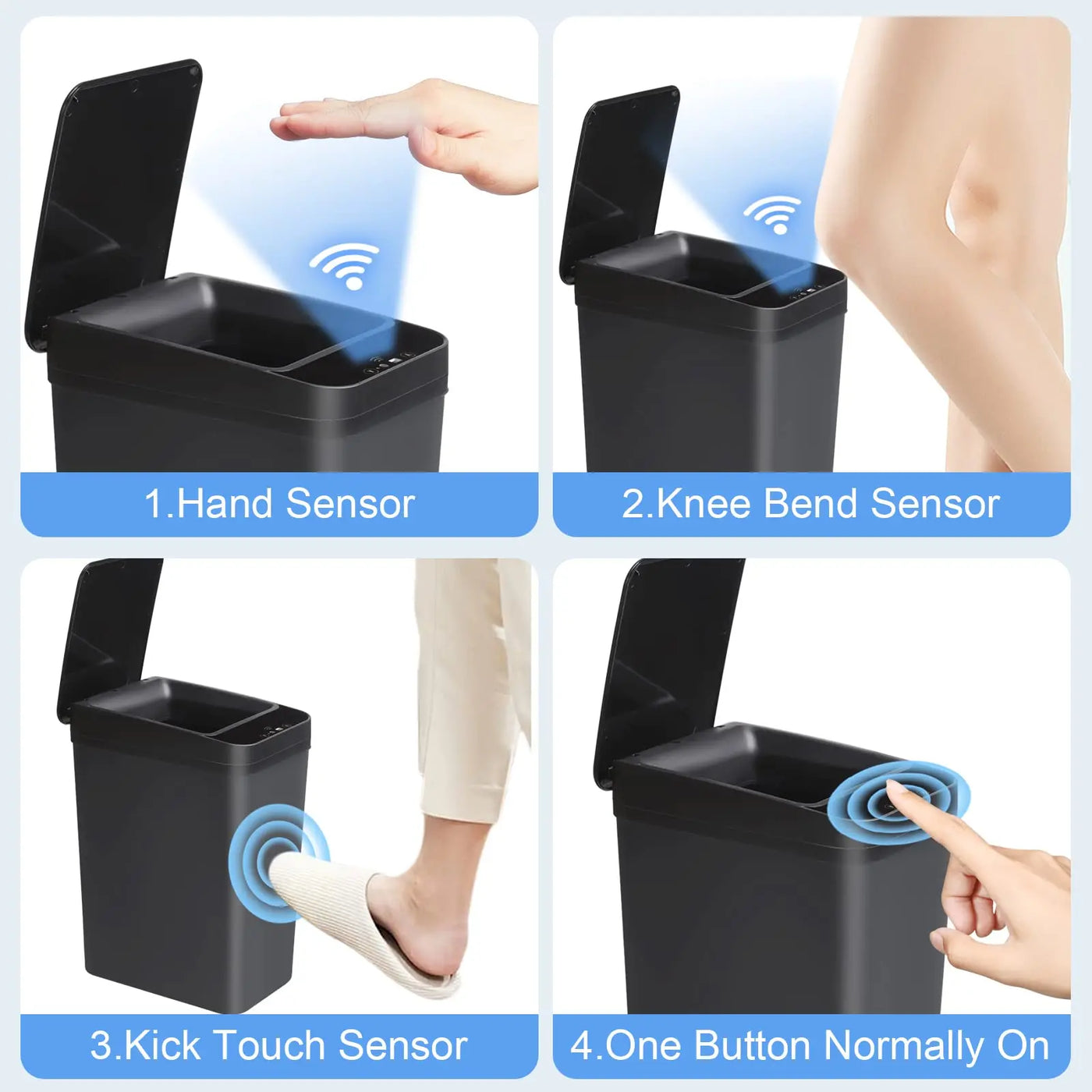 Bathroom Touchless Trash Motion Sensor