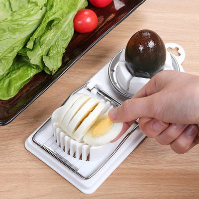 Multifunctional PP Base egg cutter stainless