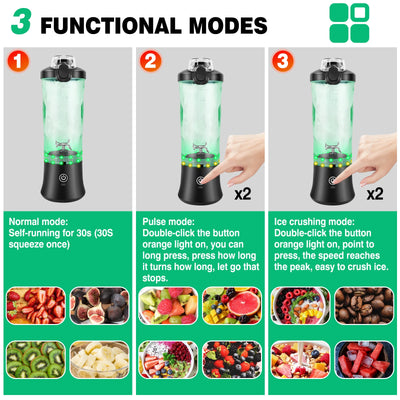 Portable USB Rechargeable Mini Smoothie Blender