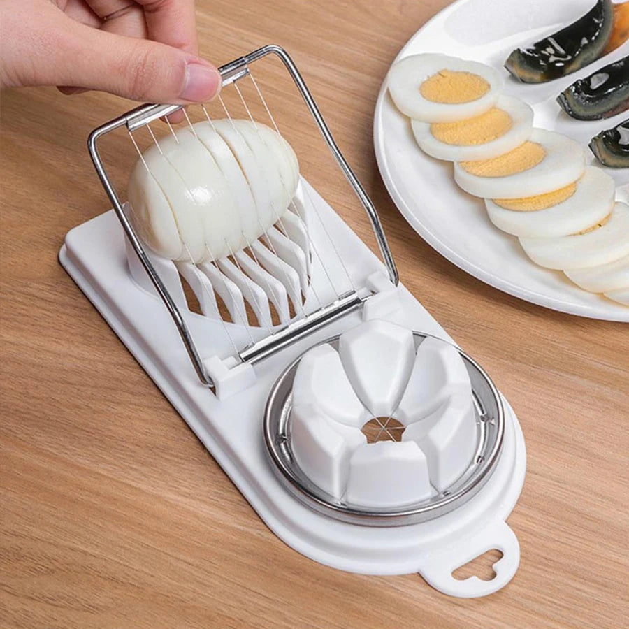 Multifunctional PP Base egg cutter stainless