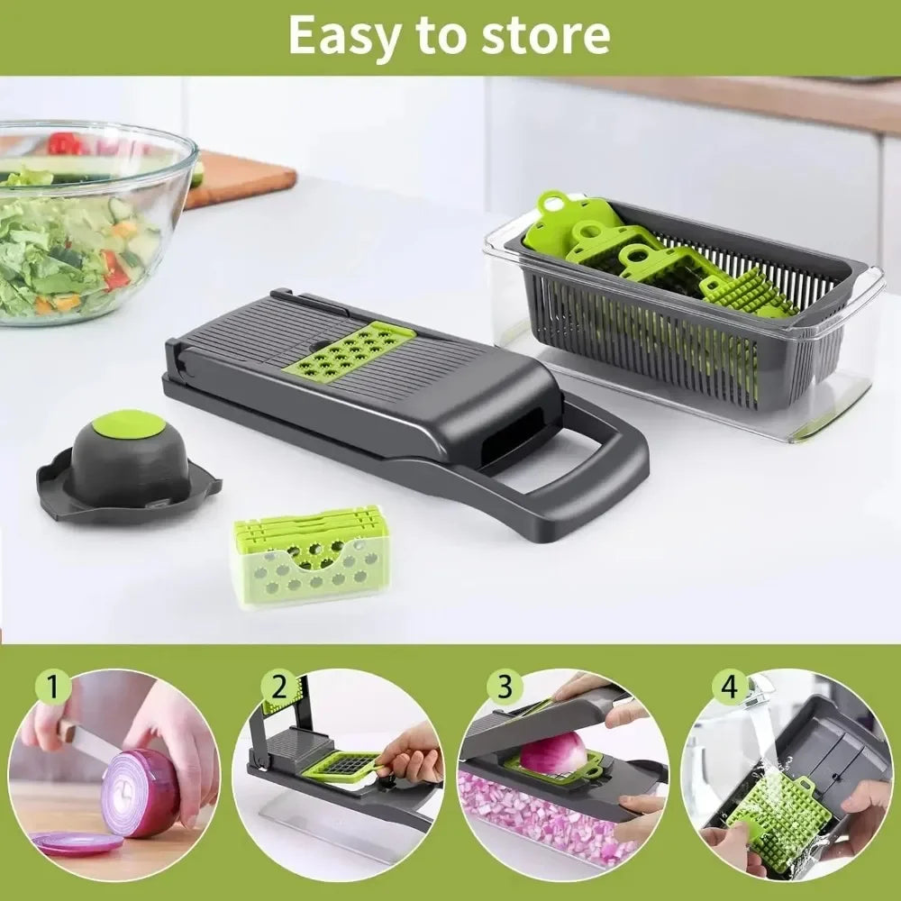 Multifunctional Vegetable Chopper and Slicer