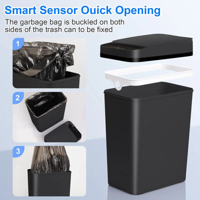 Bathroom Touchless Trash Motion Sensor
