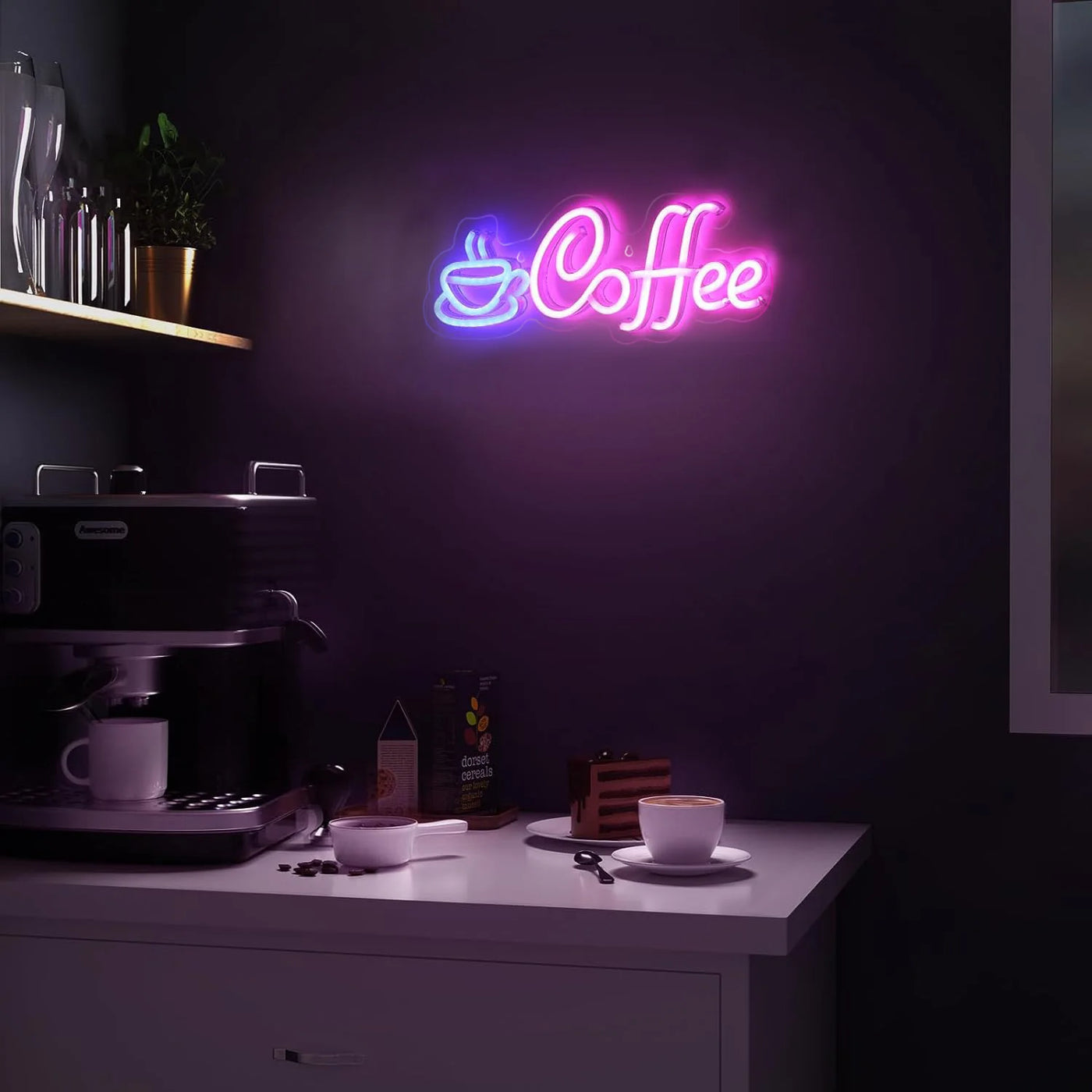 Coffee Neon Sign Light USB/Battery Led Neon