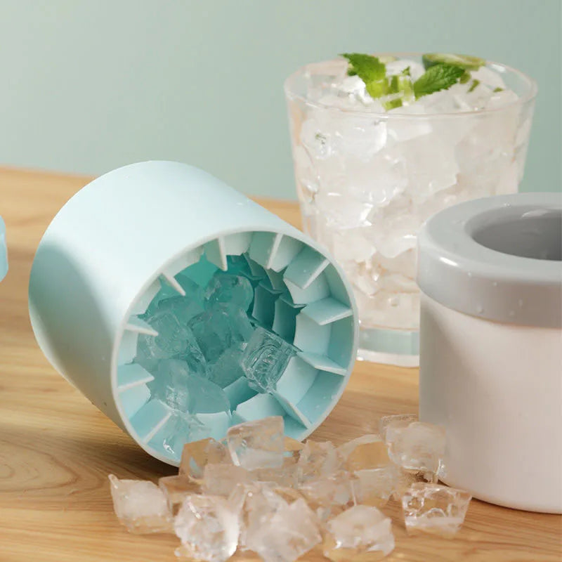 Silicone Ice Cube Mold Round Bucket Summer