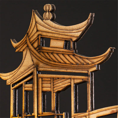Wooden Backflow Incense Burner with Led Light