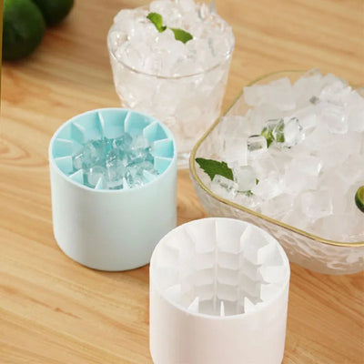 Silicone Ice Cube Mold Round Bucket Summer