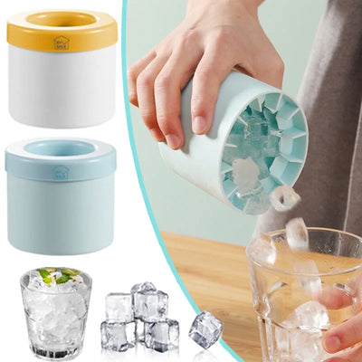 Silicone Ice Cube Mold Round Bucket Summer