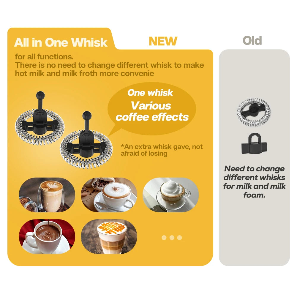 HiBREW Electric Milk Frother and Warmer M1A